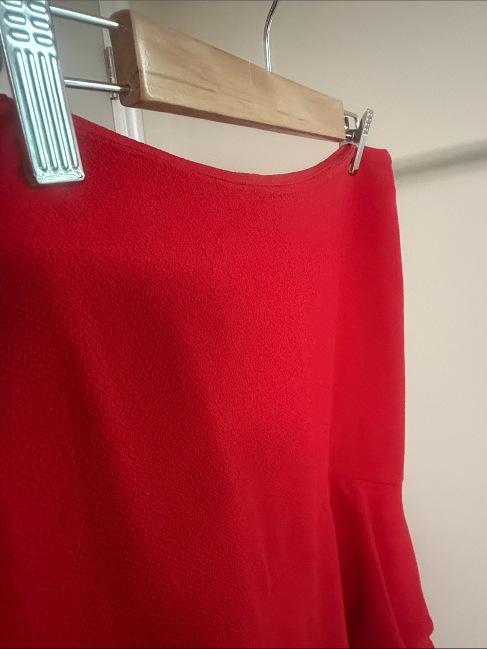 Target Red Asymmetrical Ruffle Skirt - Picture 2 of 7